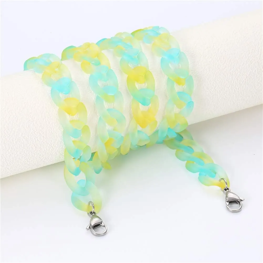 Acrylic Eyeglass Chain Mask Chains for Women Sunglasses Holder Acrylic Sunglasses Necklace Holder
