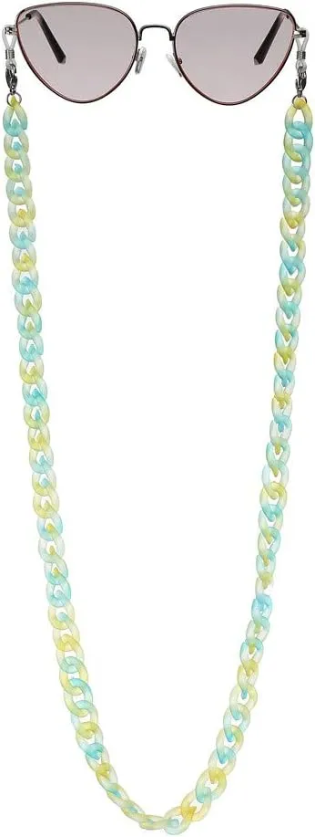 Acrylic Eyeglass Chain Mask Chains for Women Sunglasses Holder Acrylic Sunglasses Necklace Holder