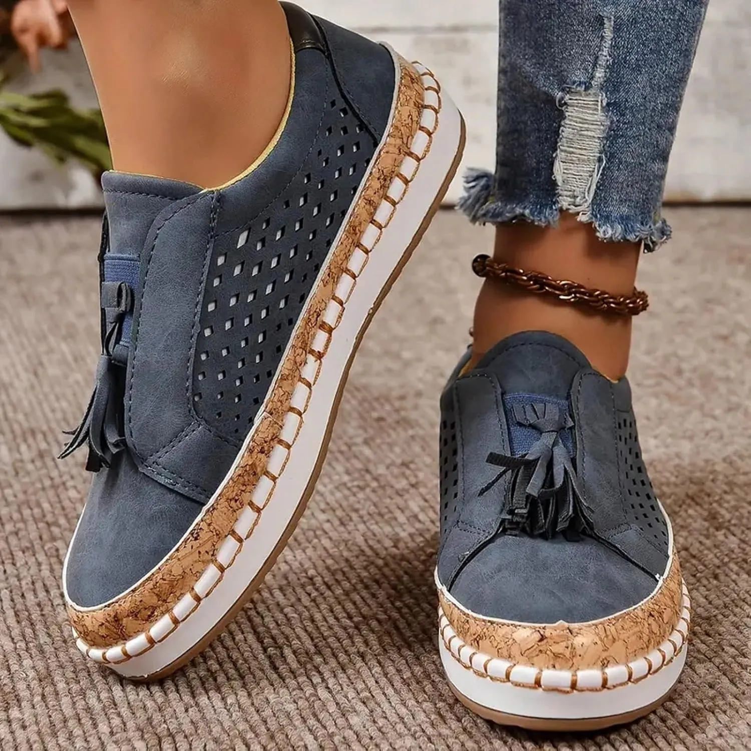 AMDBEL Orthopedic Sneakers for Women, Womens Tennis Running Walking Shoes Lightweight Casual Sneakers for Waitress Nurse