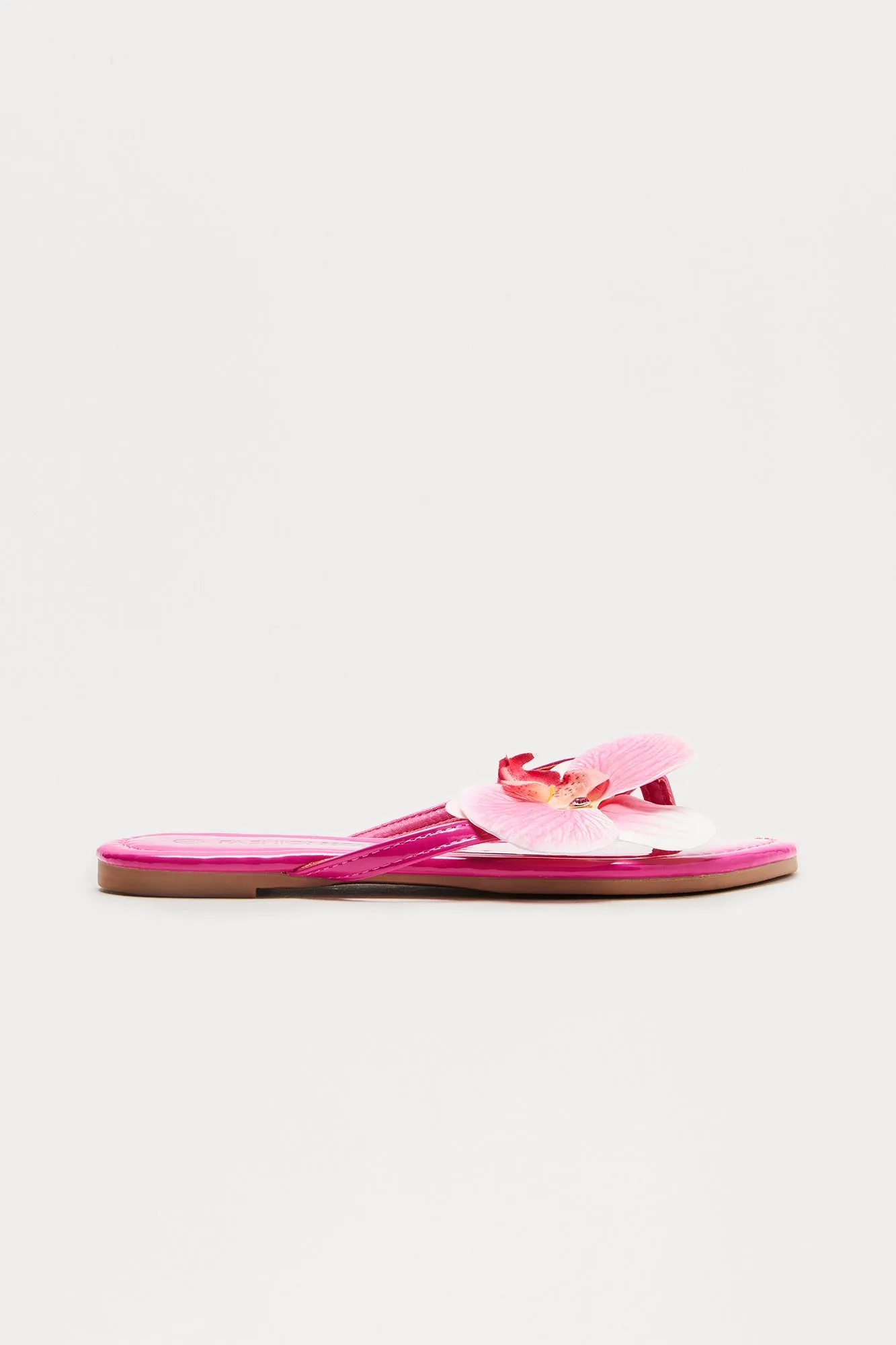 Aqua Flower Flip Flops - Pink