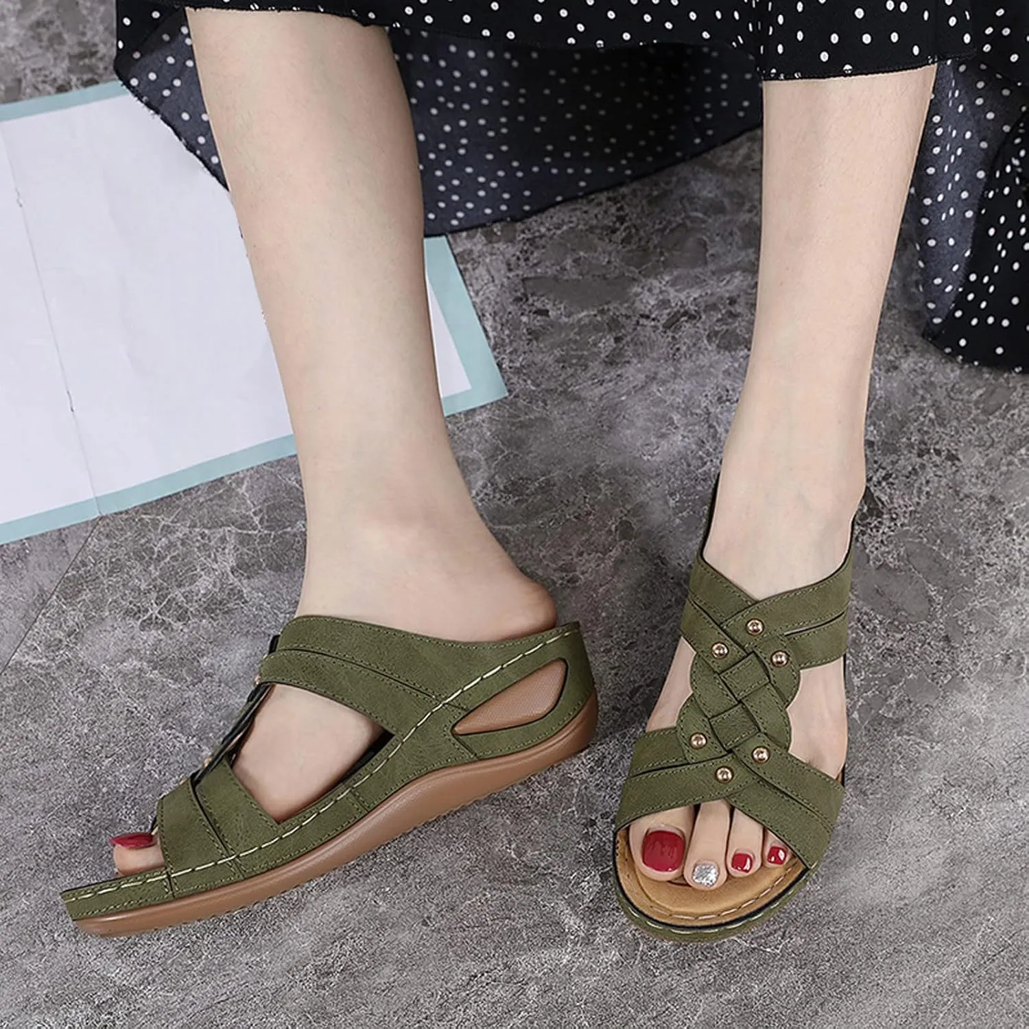 Best Arch Support Flip Flops Casual Sandals for Women Low Heel Wide Comfortable Shoes for Women Wedges Gold Dressy Flat Sandals for Women Evening Black Chunky Heels for Women Women's White Sandals