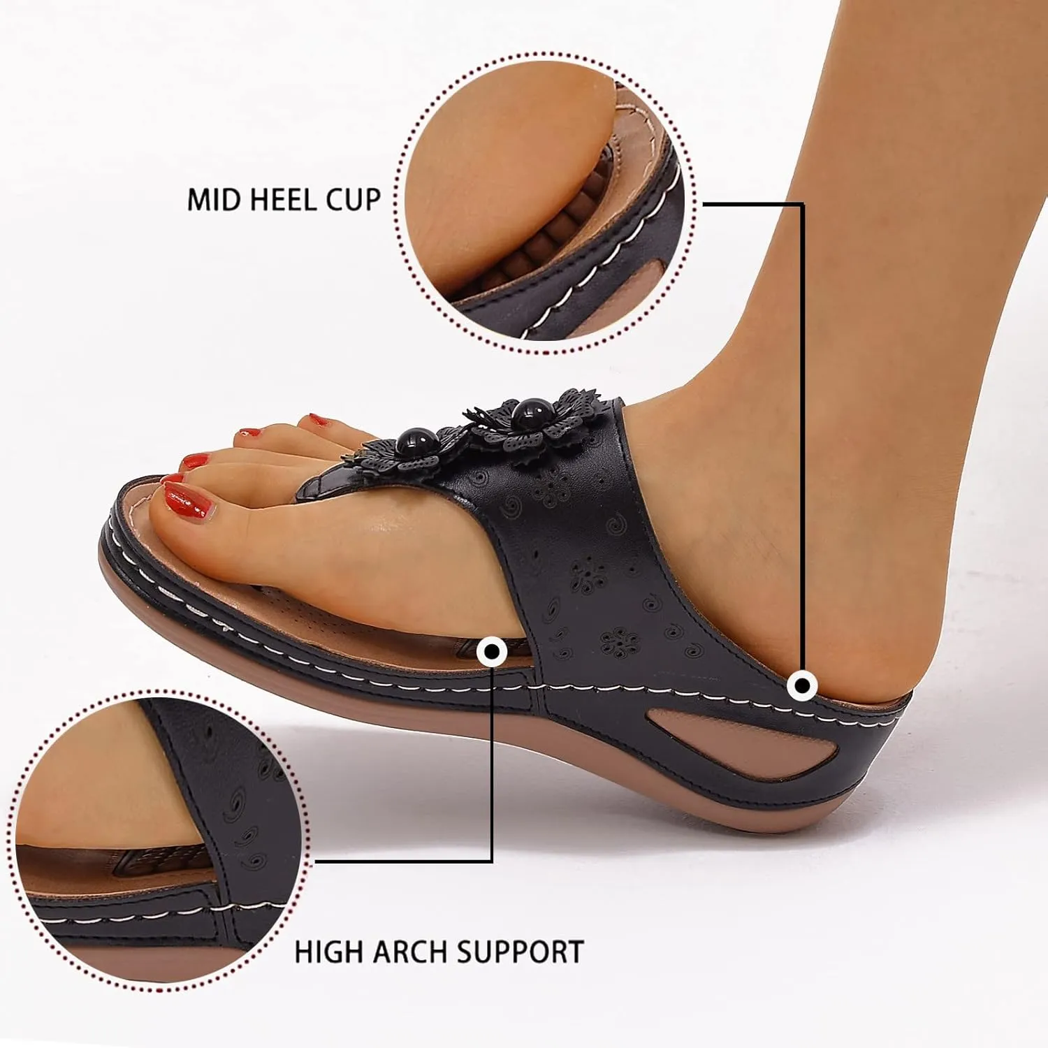 Best Walking Shoes for Women with Arch Support Slip On Walking Sandals for Women Summer Sandals Women 2024 Black Sandals Women Dressy Comfy Sandals for Women Womens Strappy Sandals Heels