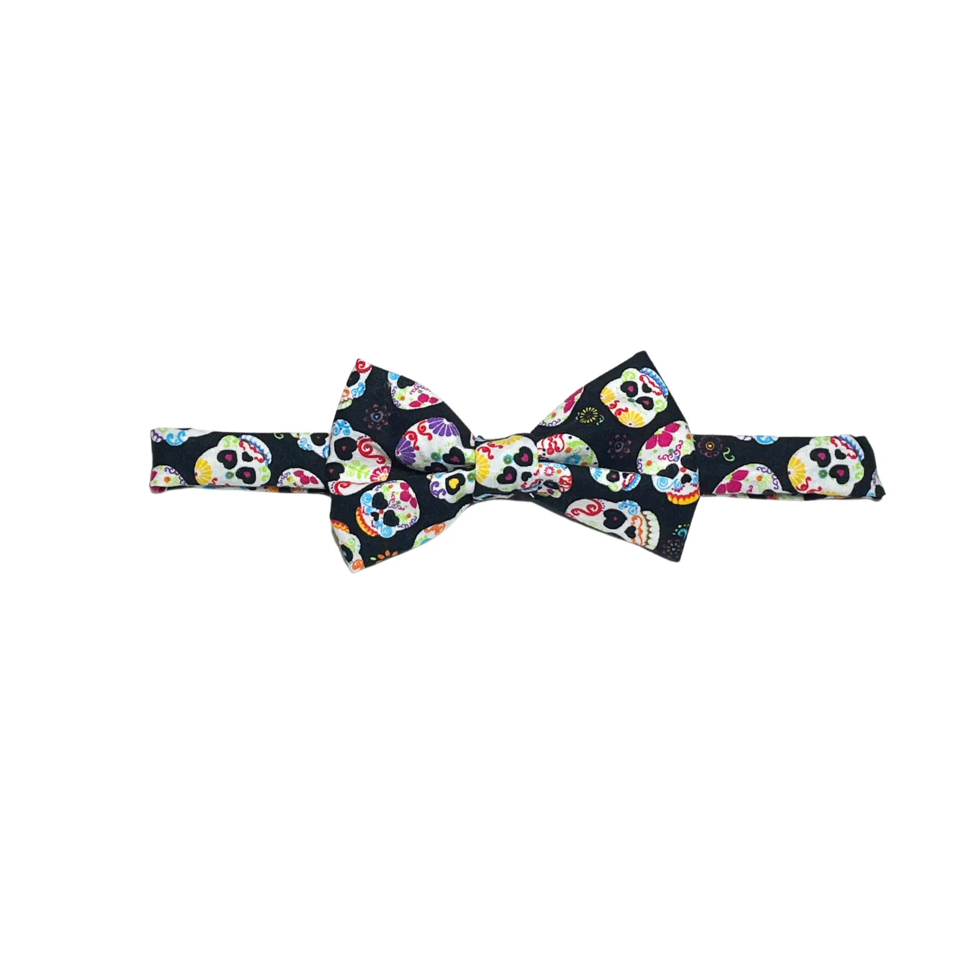 Black Skull P Bow Tie