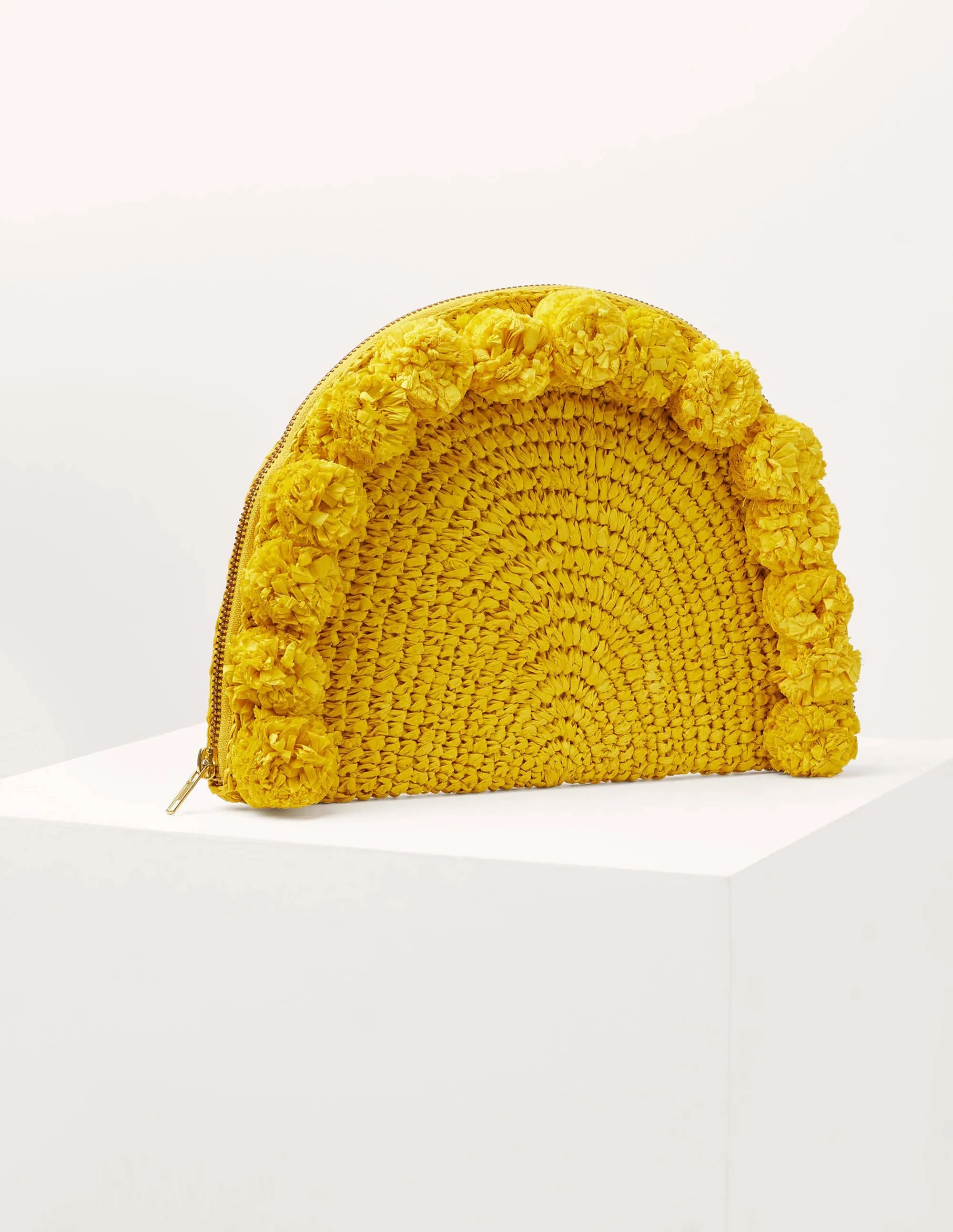 Christina Crochet Clutch-Daffodil