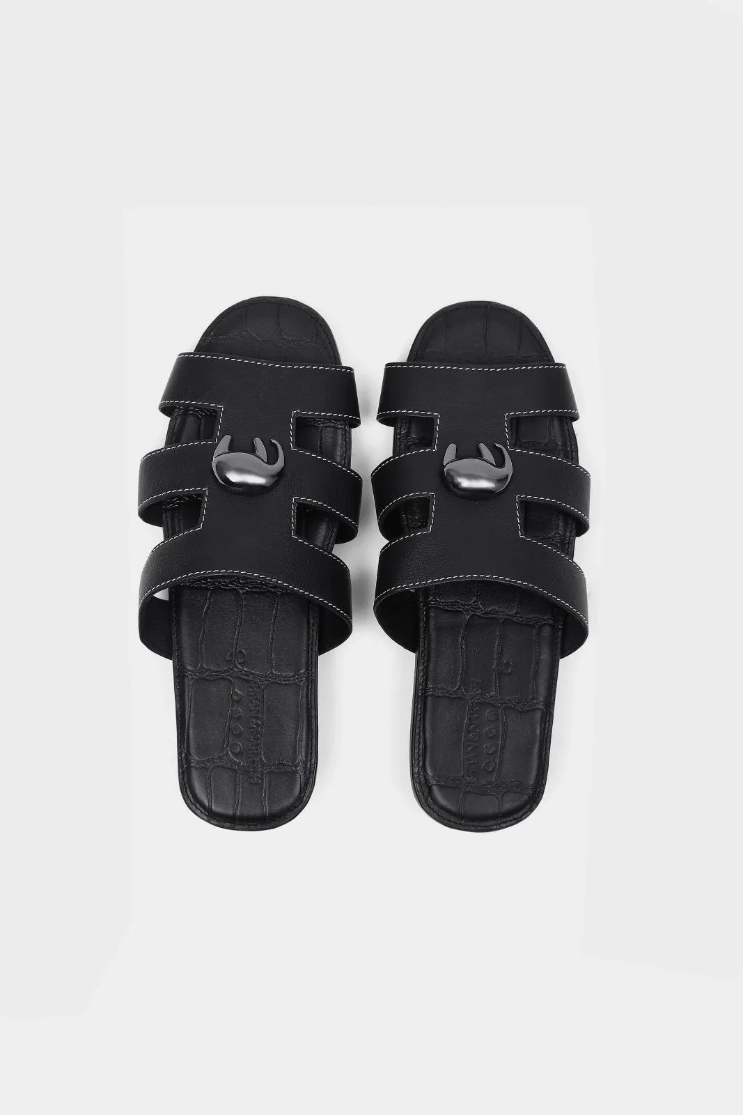 Ebony Lattice Resort Mules