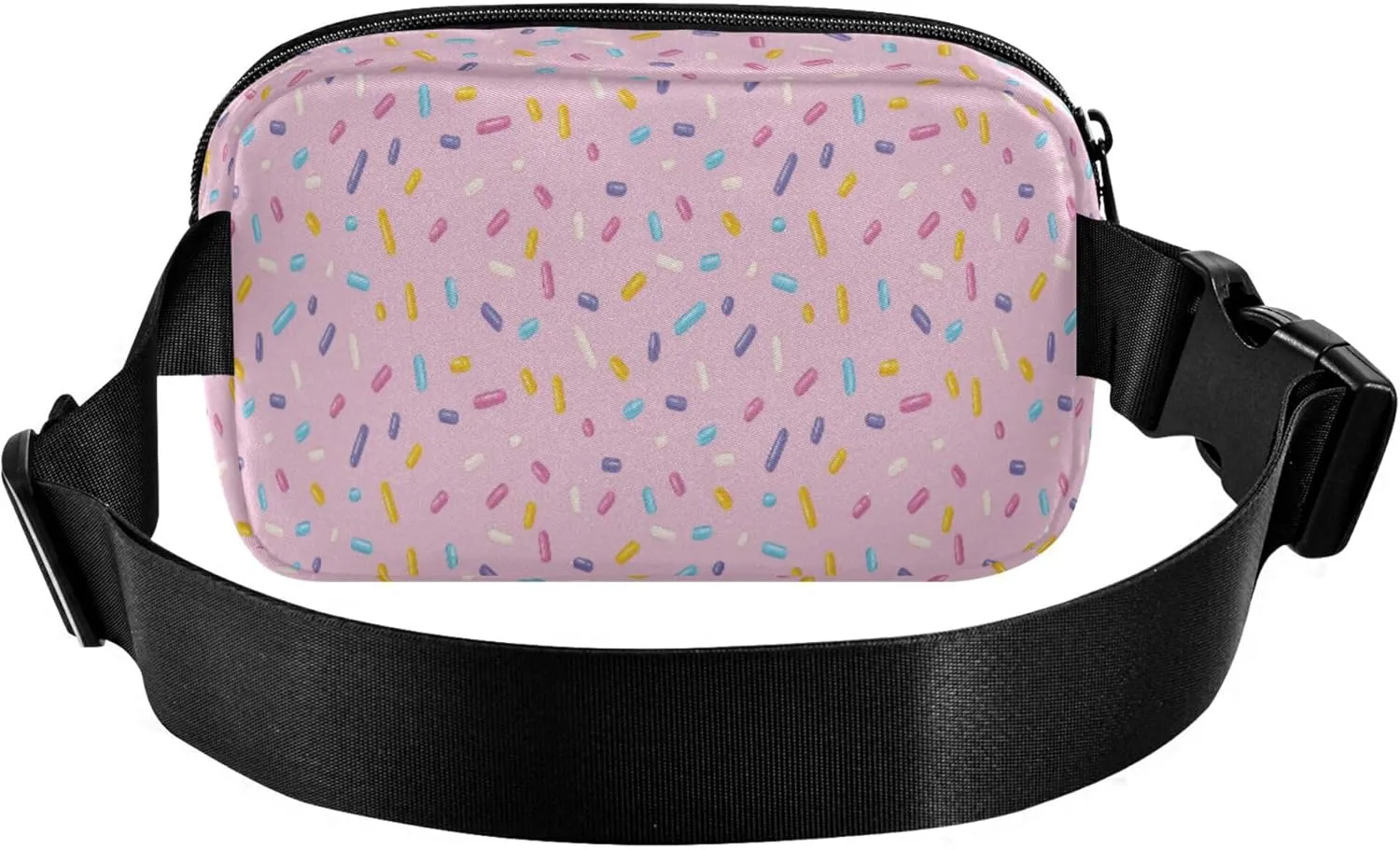 Exnundod Fanny Packs Colorful Crushed Sugar Running Waist Pack Women Crossbody Bags Waterproof Men Fanny Pack