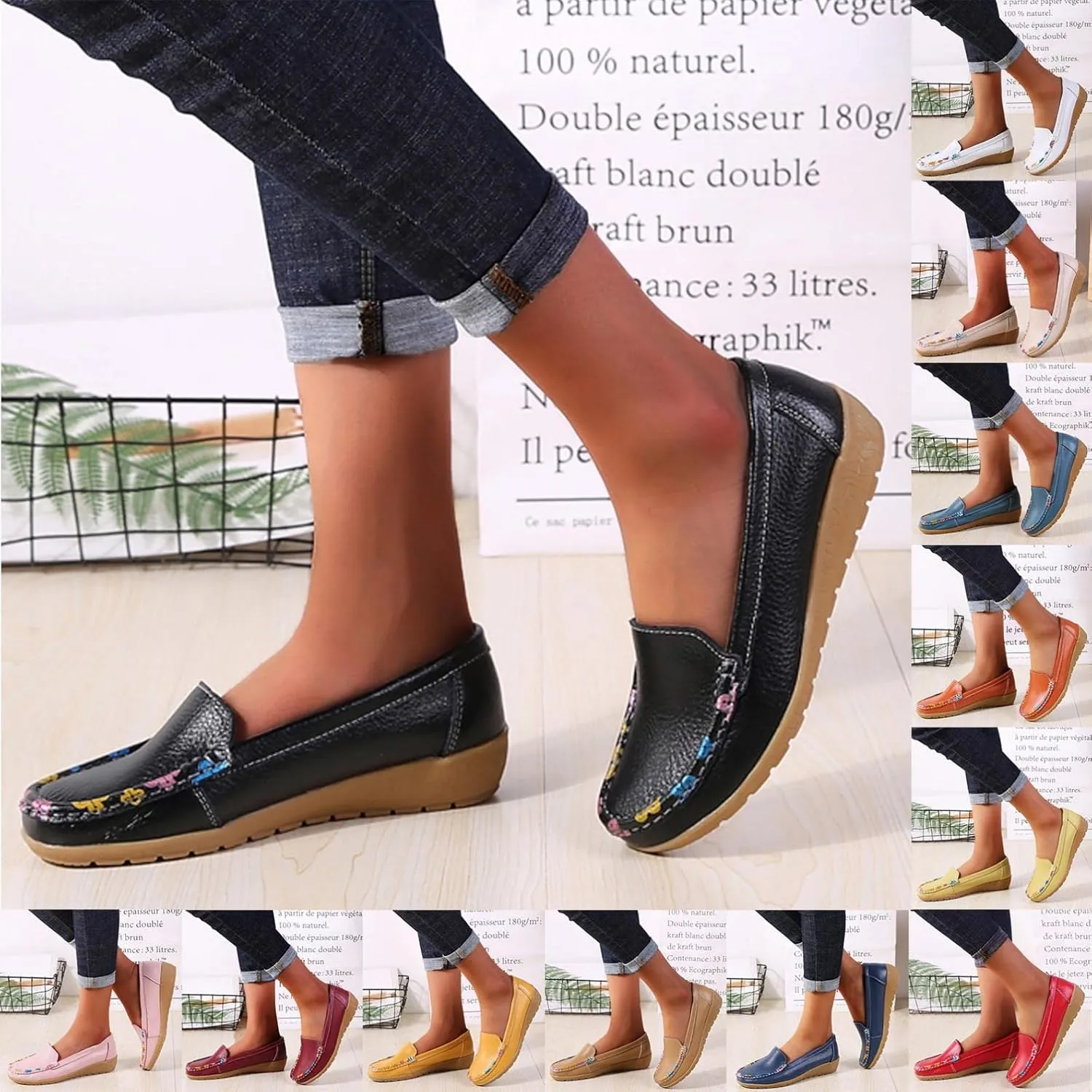 Gibobby Sandals for Women Casual Summer Slip on Shoes Closed Toe Loafers Dress Shoes for Women Shoes Flats Comfortable