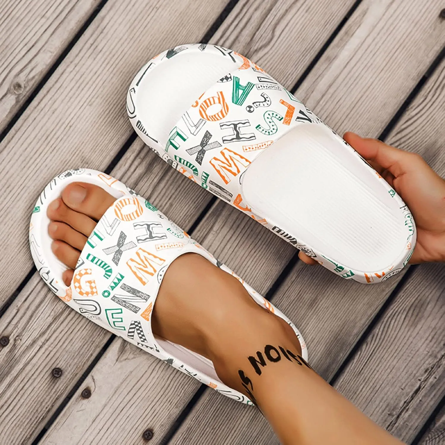 Gibobby Womens Sandals,Starapy Beach Sandals Open Toe Slip On Wedge Chunky Heel Studded Summer Dress Sandals
