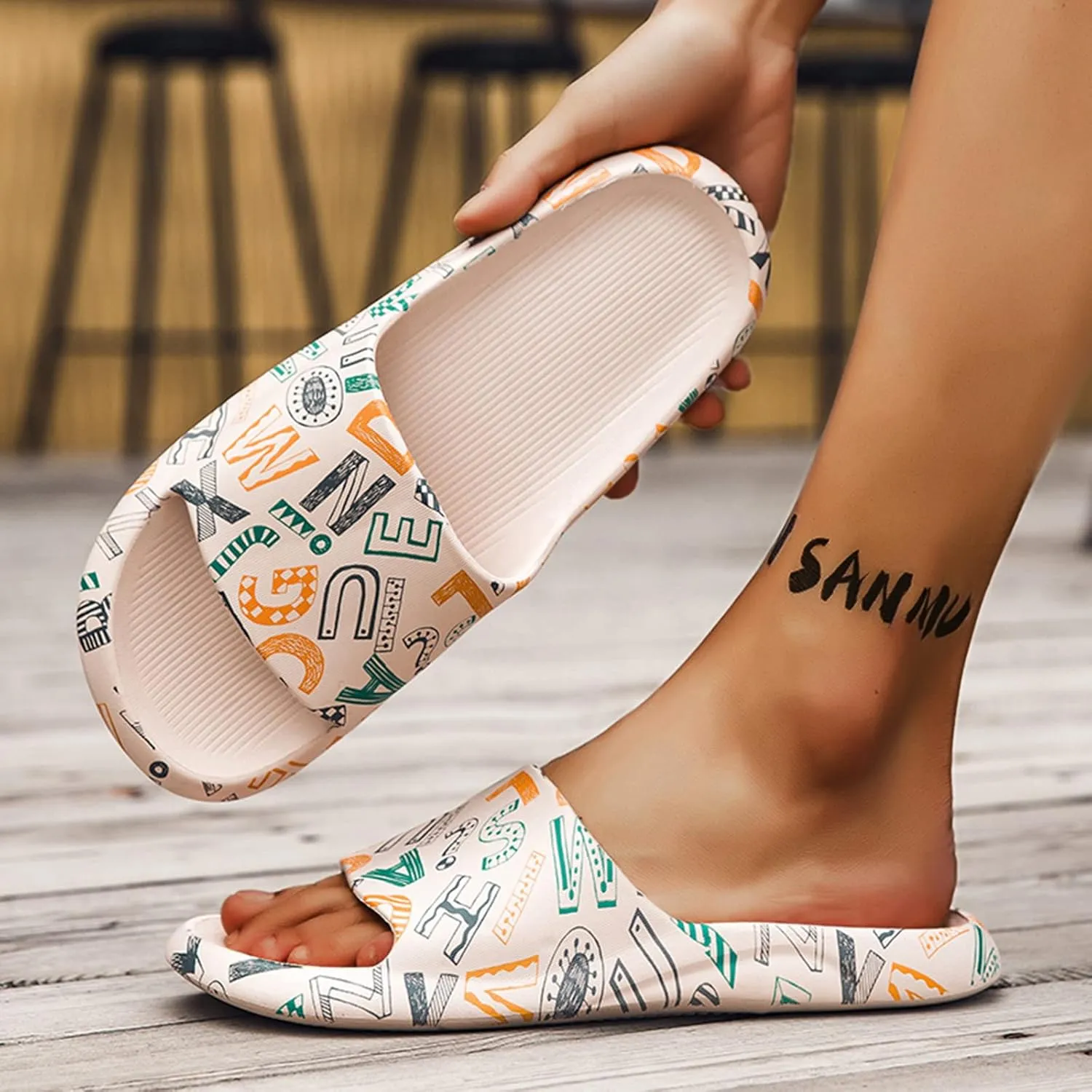 Gibobby Womens Sandals,Starapy Beach Sandals Open Toe Slip On Wedge Chunky Heel Studded Summer Dress Sandals