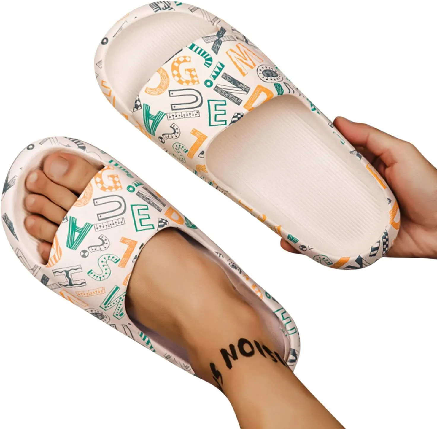 Gibobby Womens Sandals,Starapy Beach Sandals Open Toe Slip On Wedge Chunky Heel Studded Summer Dress Sandals