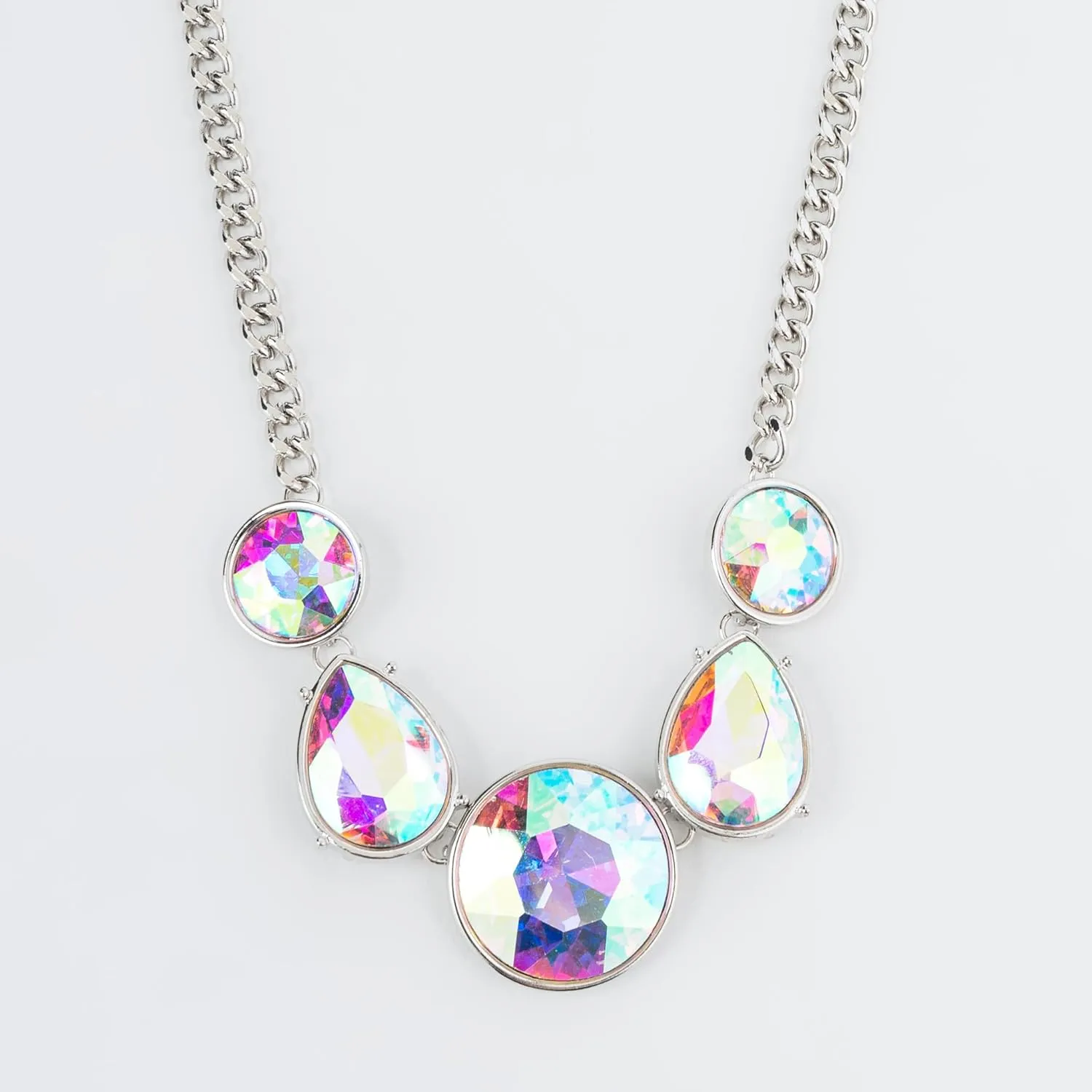 Howard's Rayna Oversized Faceted Glass 18" Pendant Necklace for Women
