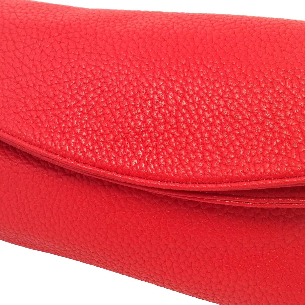 JNB Faux Leather Oversize Foldover Clutch