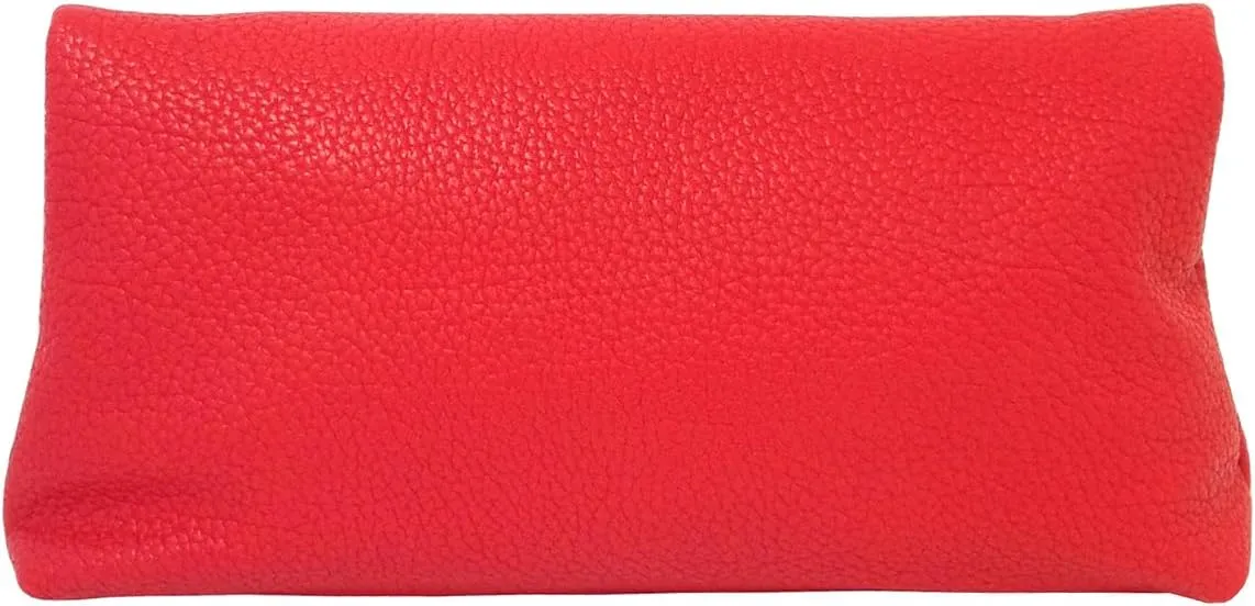JNB Faux Leather Oversize Foldover Clutch