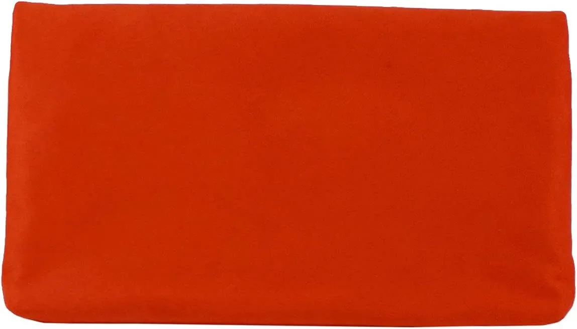 JNB Women's Faux Microsuede Foldover Mini Pouch