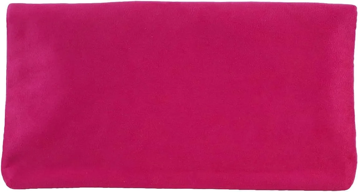JNB Women's Faux Microsuede Foldover Mini Pouch