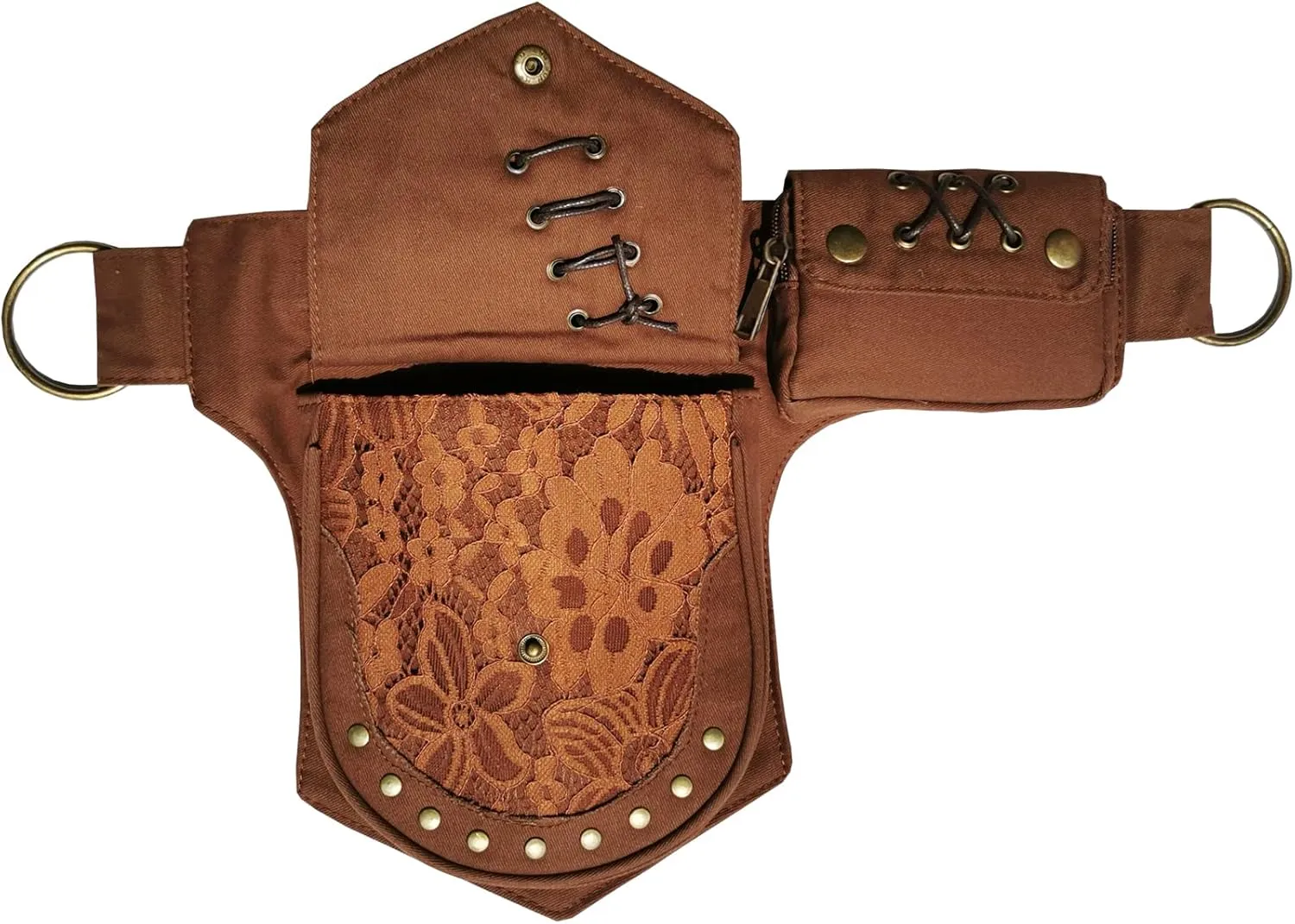 Larswon Renaissance Bag Leg Pouch for Women Renaissance Belt Festival Hip Thigh Pack