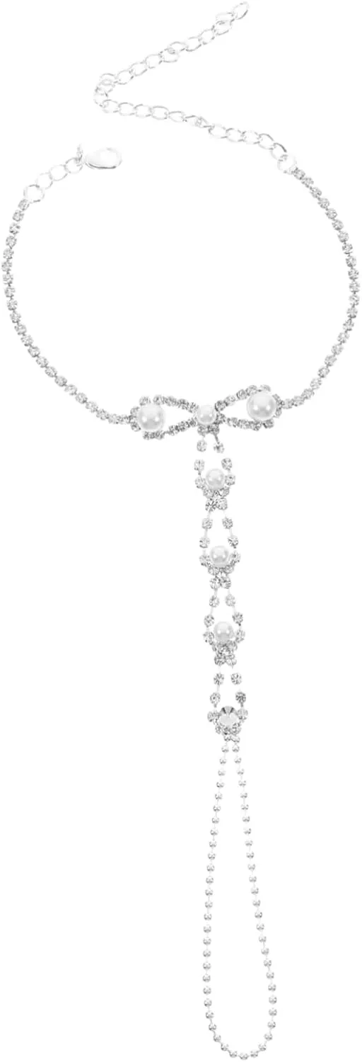 LIFKOME Summer Beach Jewelry Foot Chain Crystal Anklet for Women Stylish Fashion Sandal Bracelet Elegant Wedding Bridal Accessory