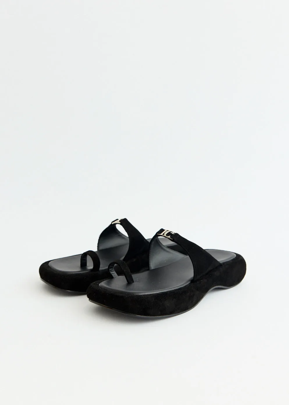 Logo Toe Loop Flip Flops