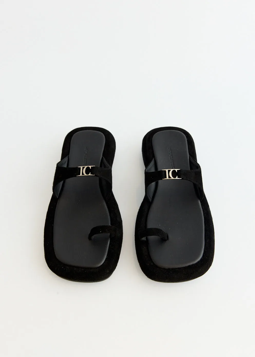Logo Toe Loop Flip Flops