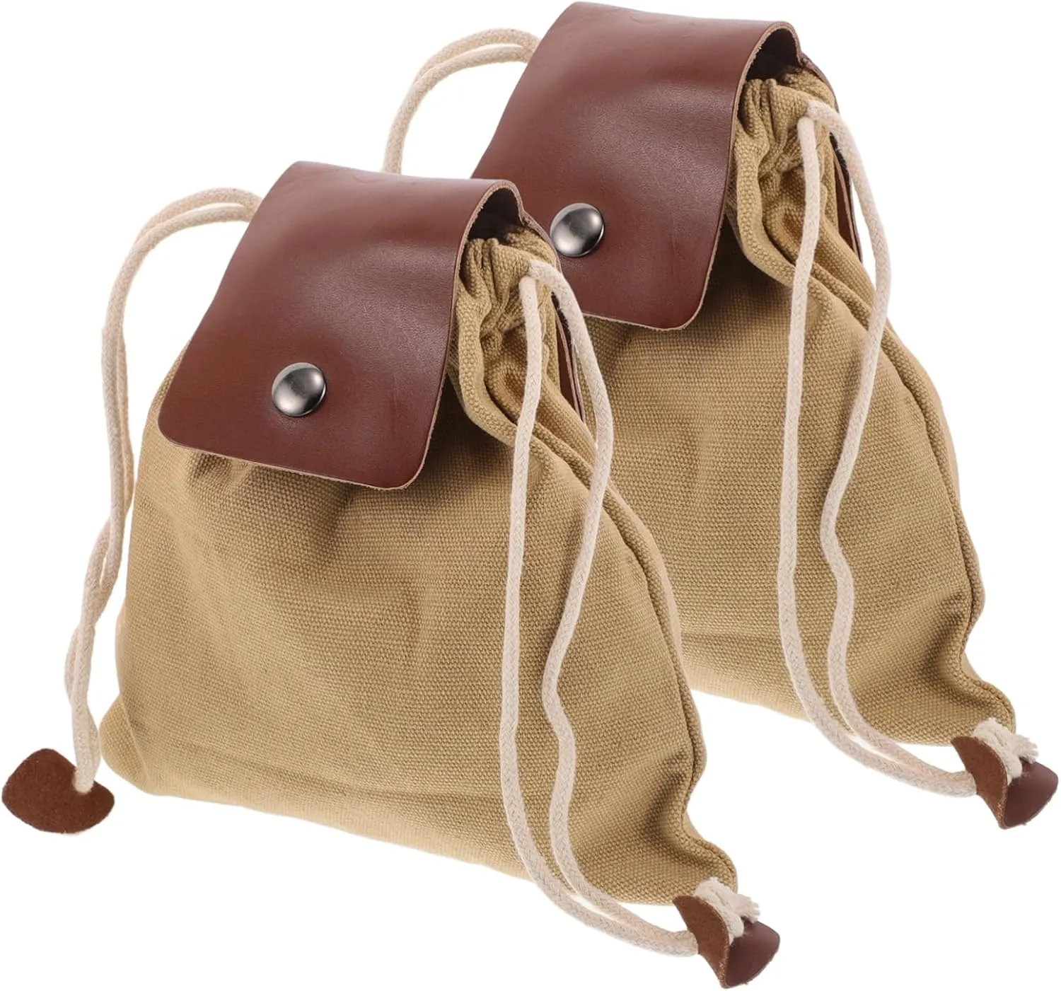 Luxshiny 2Pcs Foraging Pouch Outdoor Collapsible Storage Bag for Mushroom Fruit Vegetable Harvesting Lightweight Waist Bag for Camping Hiking Foraging Activities