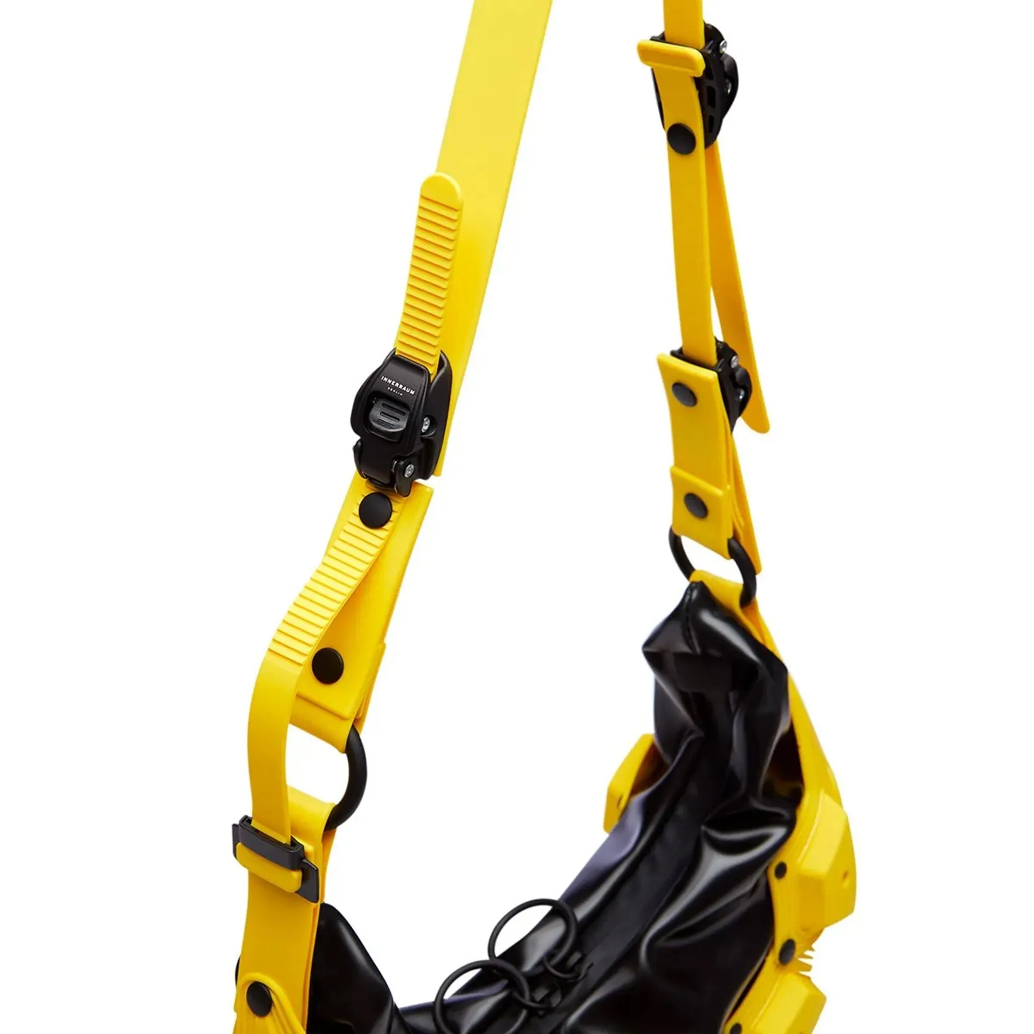 Module M02_SMALL HALF MOON BAG / YELLOW-BLACK MATT