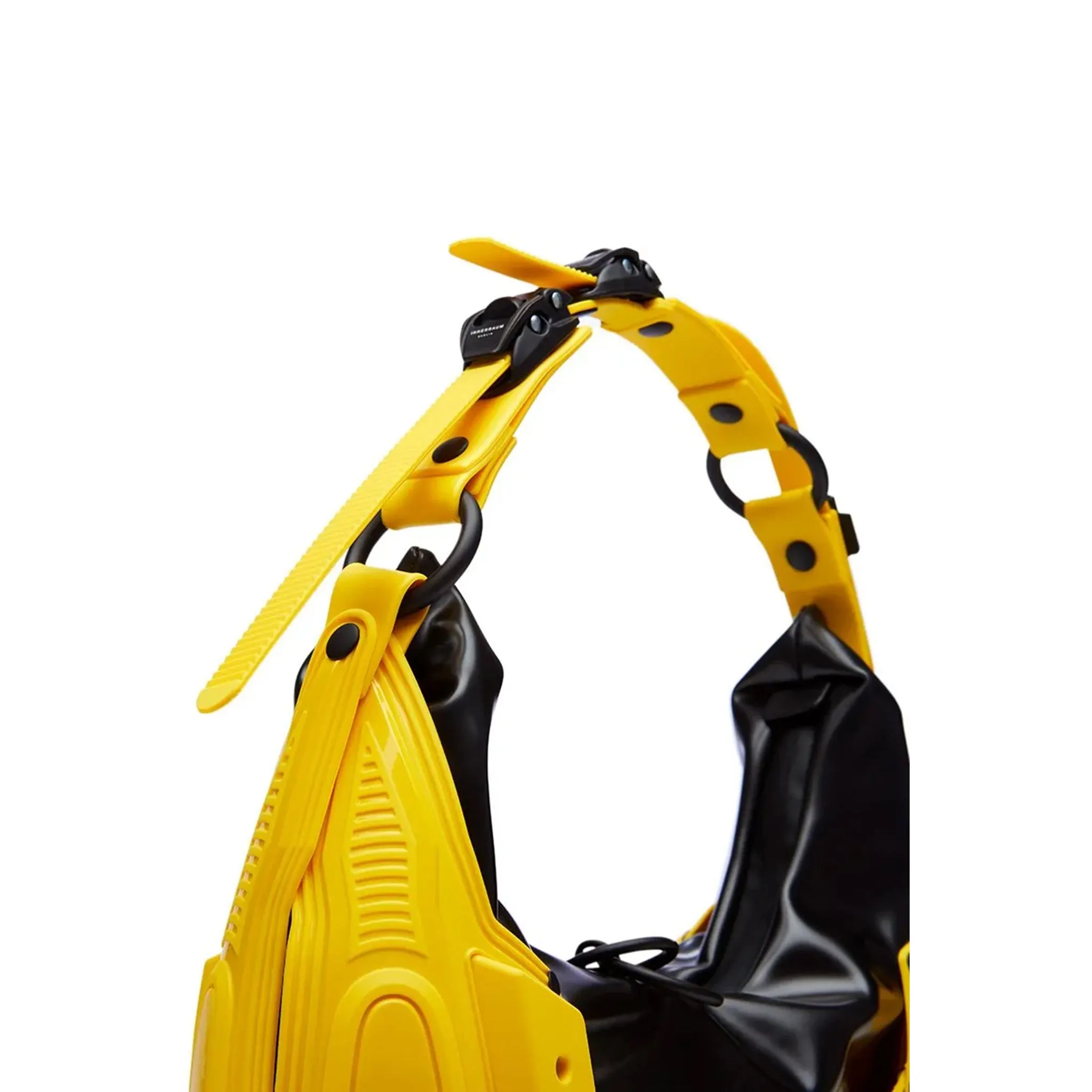 Module M02_SMALL HALF MOON BAG / YELLOW-BLACK MATT