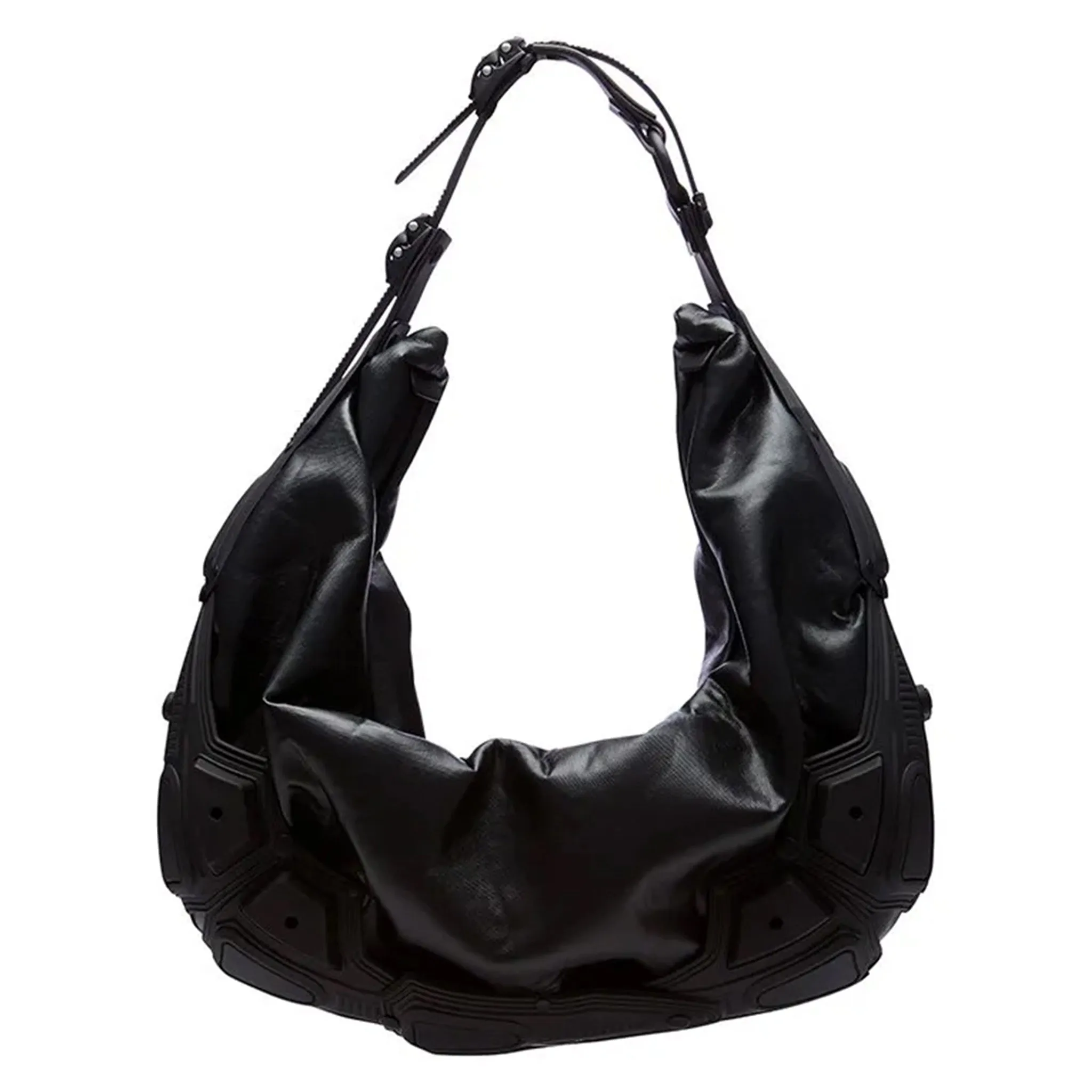 Module M03_HALF MOON BAG / BLACK MATT-BLACK