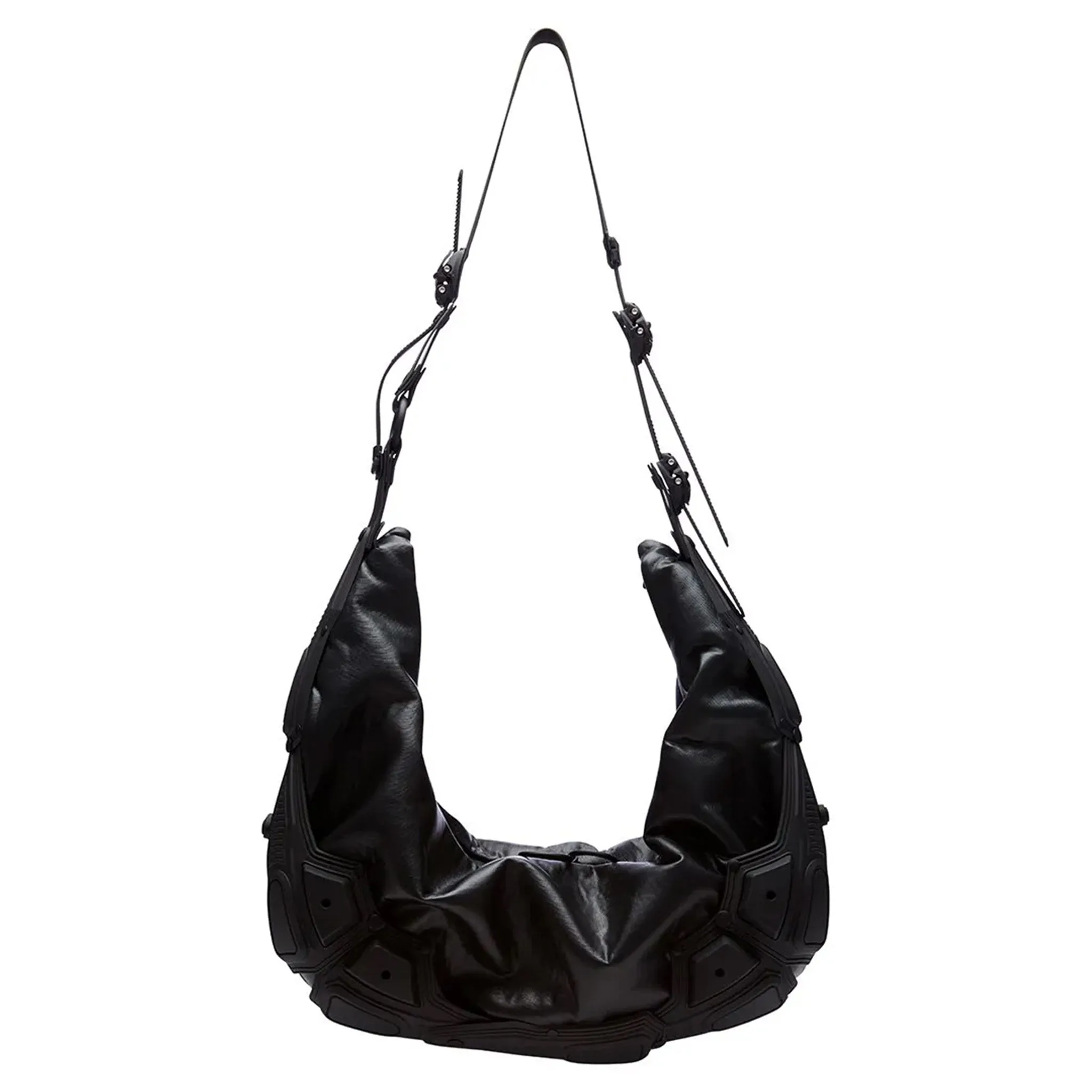 Module M03_HALF MOON BAG / BLACK MATT-BLACK