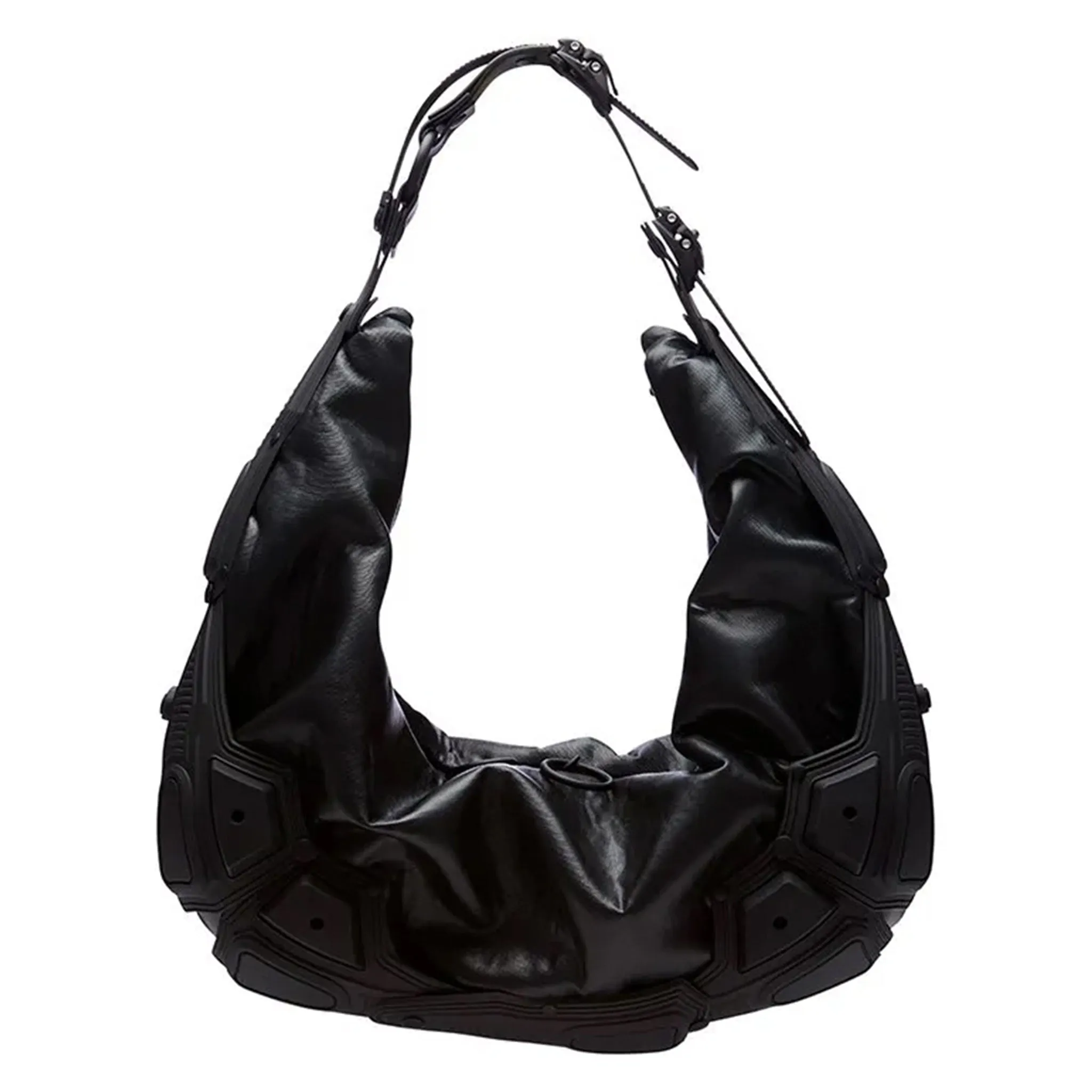 Module M03_HALF MOON BAG / BLACK MATT-BLACK