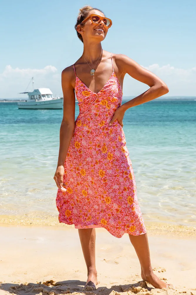 One In A Million Midi Dress Pink