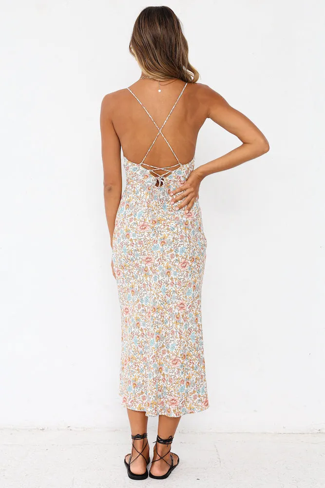 One In A Million Midi Dress White