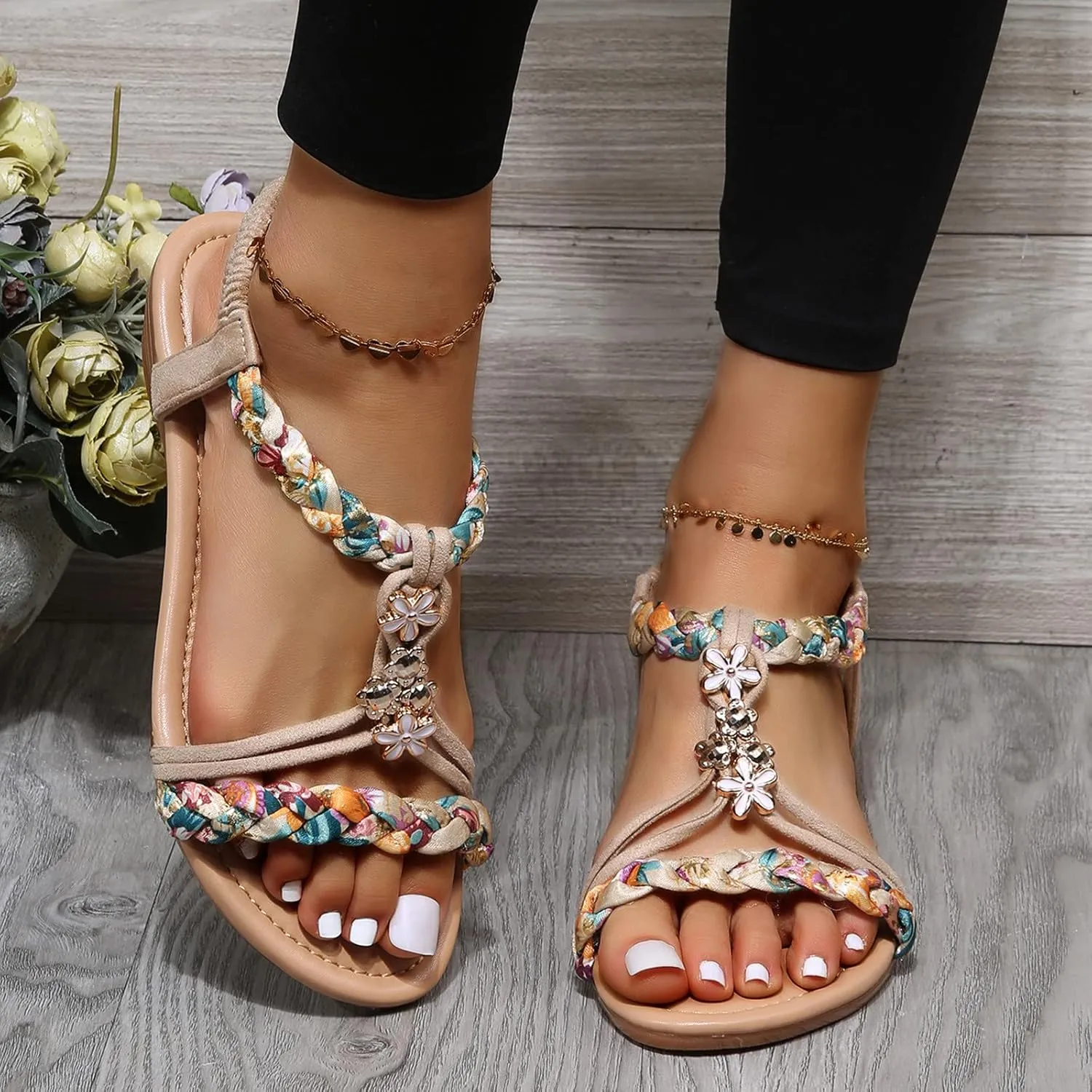 Orthopedic Flip Flops Women Yoga Mat Thong Sandals Arch Support Summer Beach Walking Casual Comfortable Non Slip Indoor Outdoor Shoes