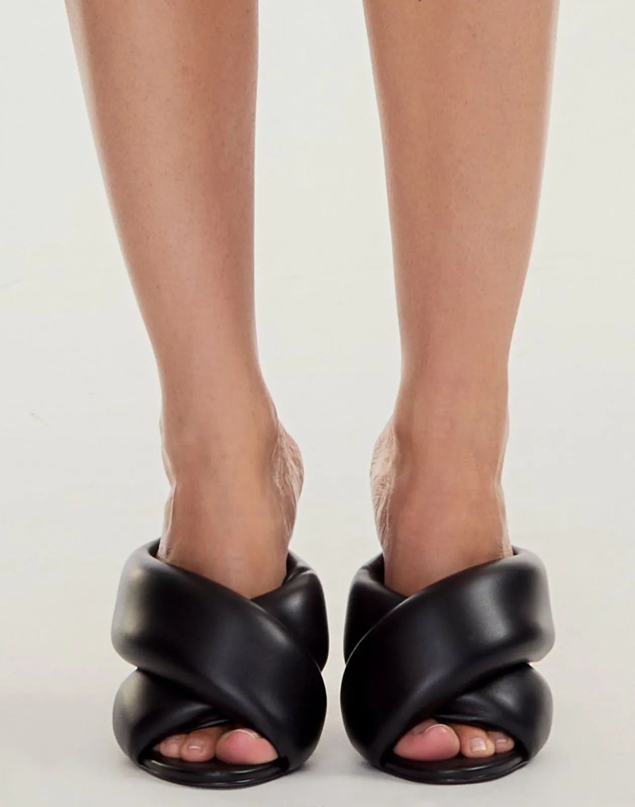 Padded Crossed Mules