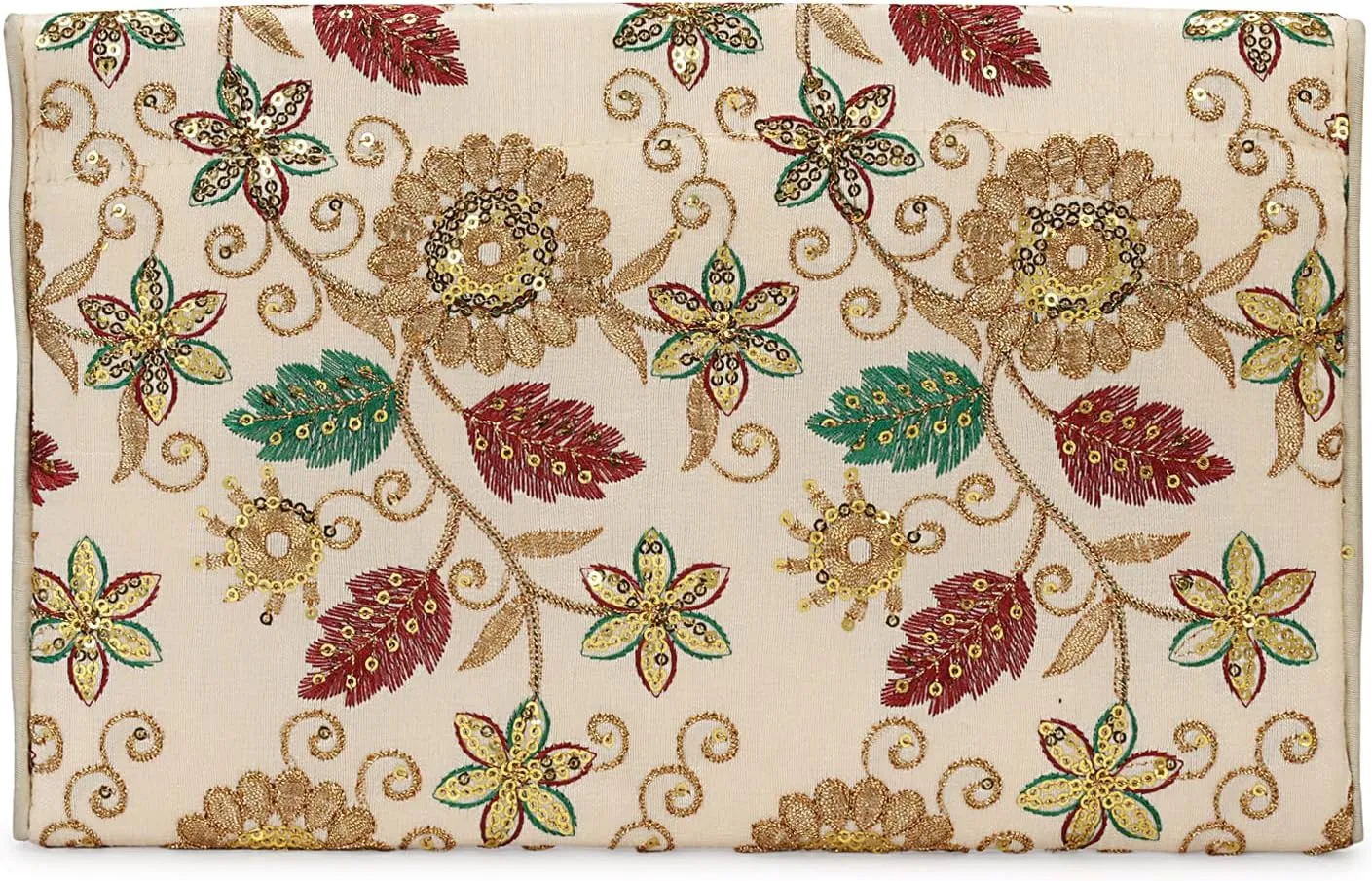Rajasthani Indian Art Sling Bag Foldover Clutch Purse For Women, Indian Handcrafted Foldover Sling Clutch
