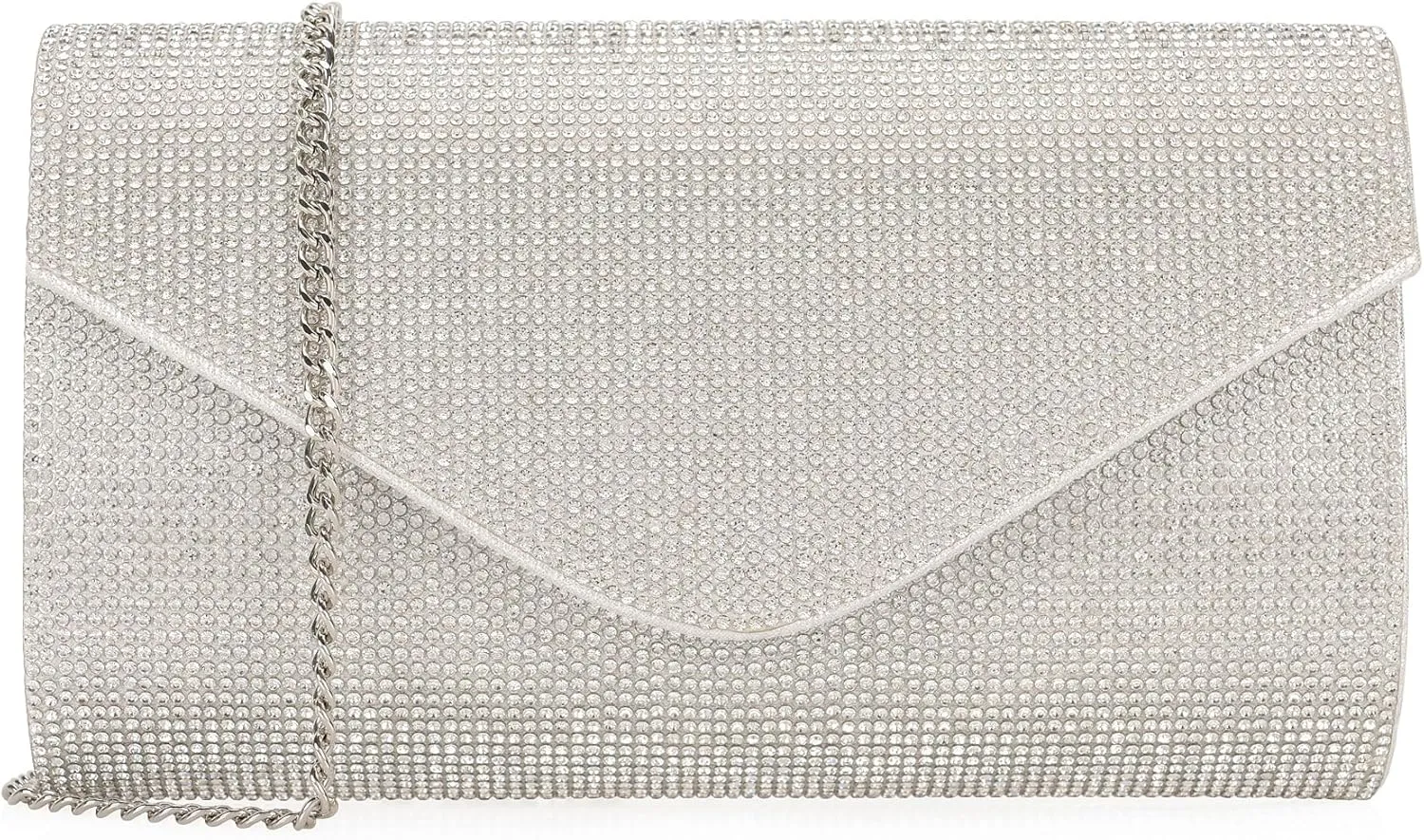 Rhinestone Purse Crystal Clutch for Women Evening Bag Bling Foldover Purse