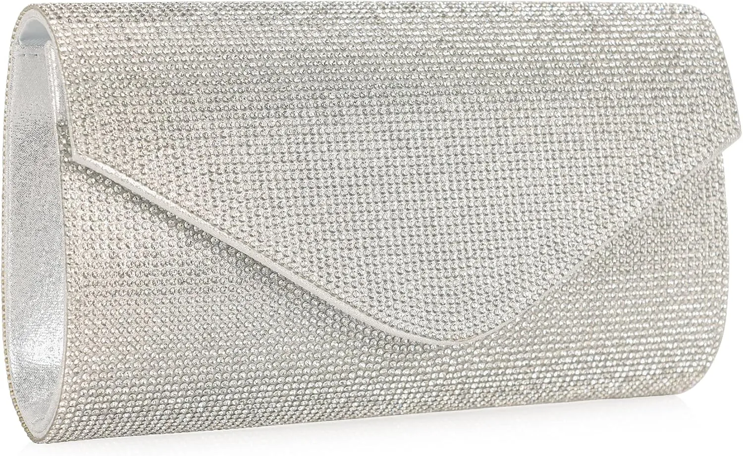 Rhinestone Purse Crystal Clutch for Women Evening Bag Bling Foldover Purse
