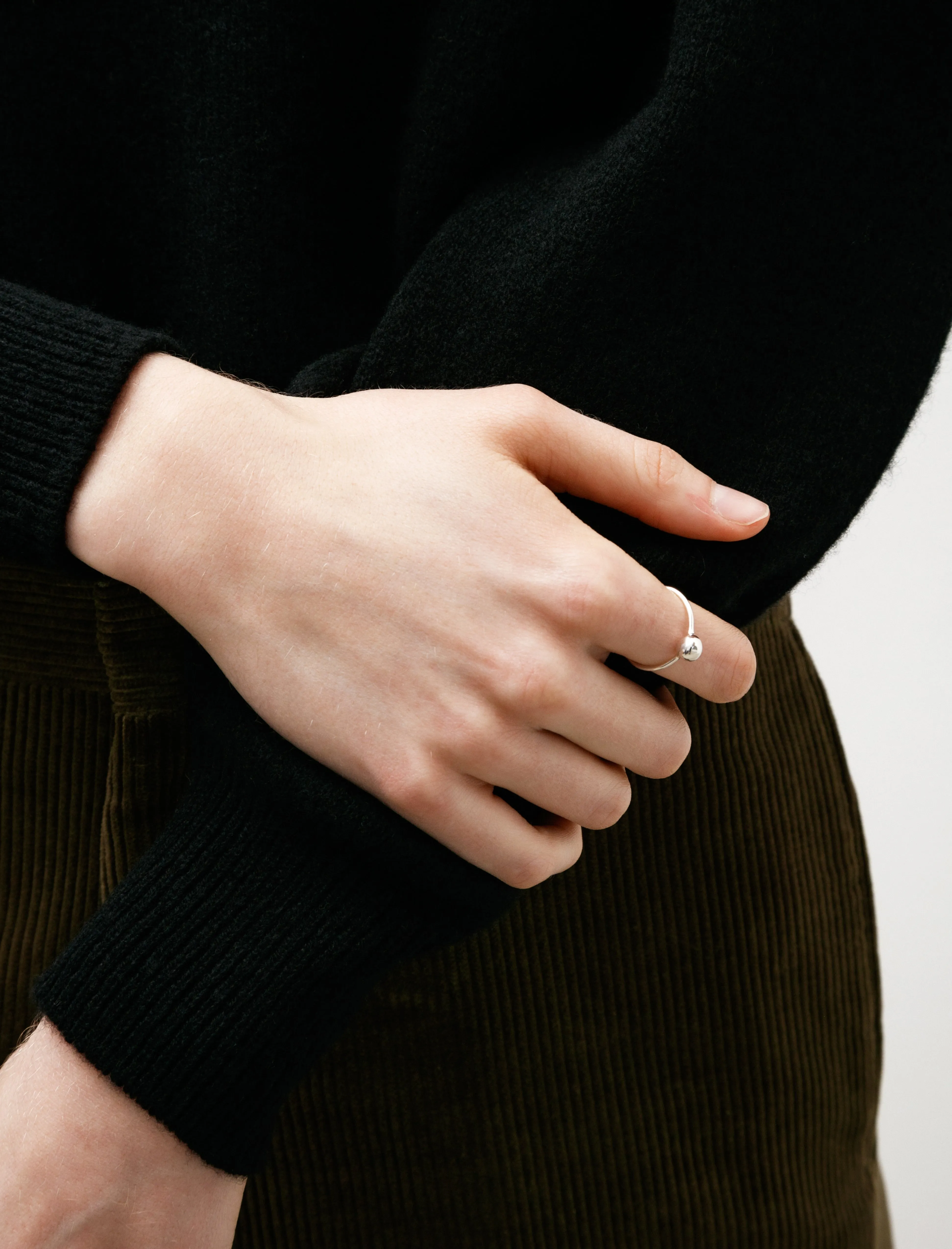 Silver Ball Ring