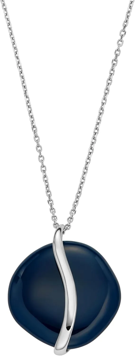 Skagen Women's Kariana Pebble & Gold-Tone Stainless Steel Pendant Necklace
