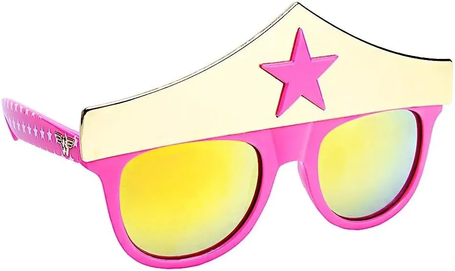 Sun-Staches DC Comics Wonder Woman Child Sunglasses, Arkaid Shades, UV 400, One Size Fits Most