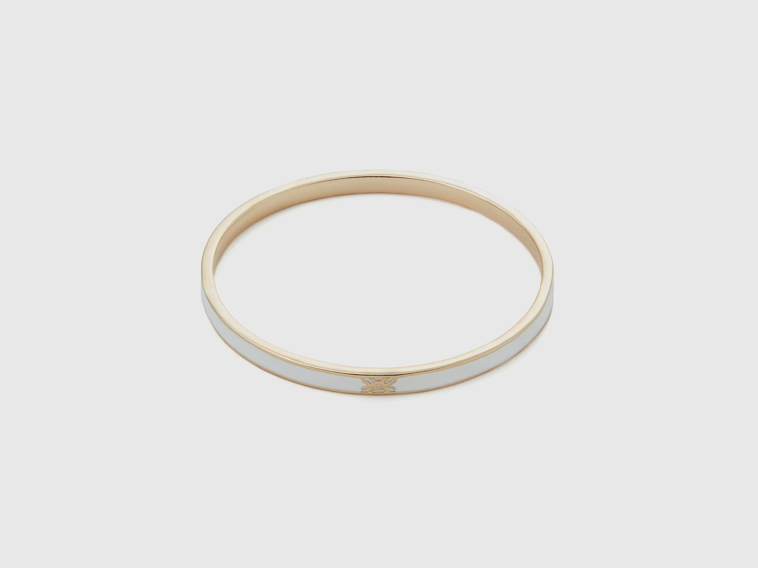 THIN WHITE BANGLE BRACELET