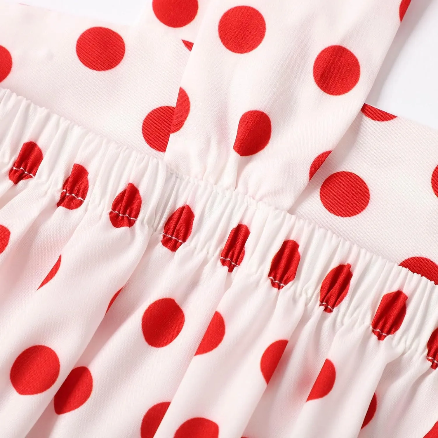 Tie Shoulder Mini Dress for Women Cute Polka Dot Square Neck Beach Short Dress Loose Fit Swing Vocation Sundress