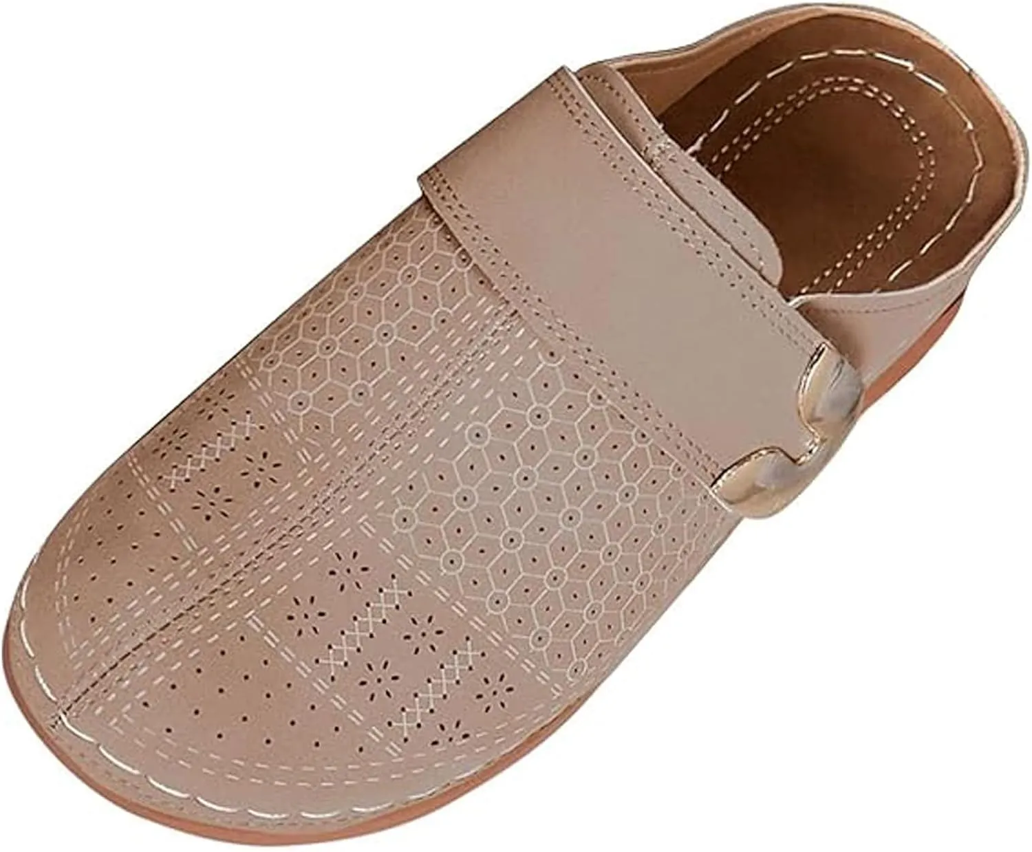Wedge Mules for Women Closed Toe Clogs for Women Mules Slip-on Sandals Summer Comfortable Wedge Mule Shoes with Arch Support Lightweight Breathable Walking Slippers with Adjustable Hook Loop
