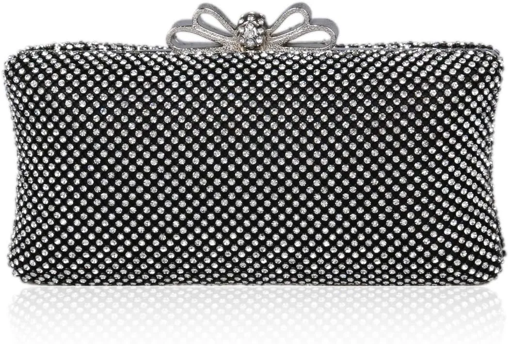 Womens Crystal Clutch Bag Rhinestone Evening Bags Party Clutch Wedding Handbag