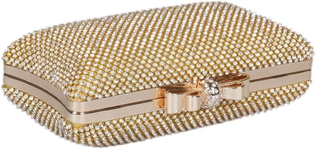 Womens Crystal Clutch Bag Rhinestone Evening Bags Party Clutch Wedding Handbag