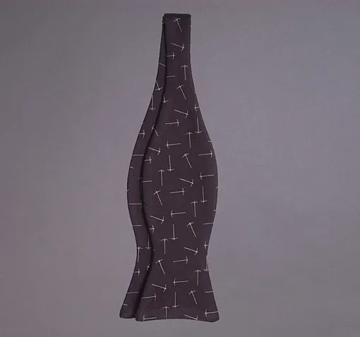 Woven Falling Pick Axe Bow Tie